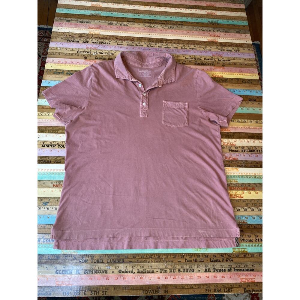 Billy Reid Short Sleeve Button Knit Collared Shirt Men’s XL Slim Cut Huckberry